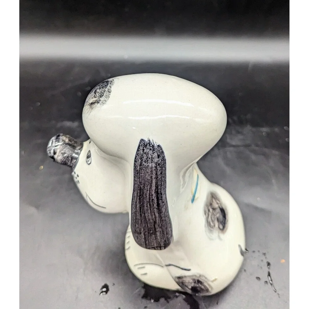 Vintage Whimsical Anthropomorphic Dog Puppy Ceramic Coin‎ Bank Figurine 7.5